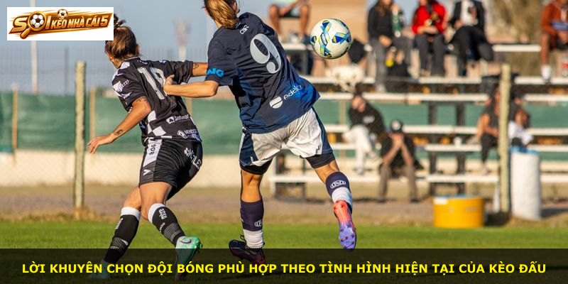 Lời khuyên chọn đội bóng phù hợp theo tình hình hiện tại của kèo đấu