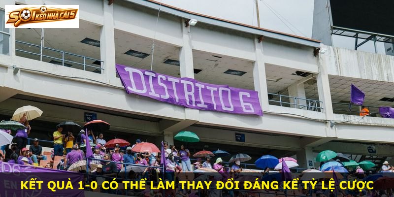 Kết quả 1-0 có thể làm thay đổi đáng kể tỷ lệ cược